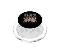 Non posso discutere con mio marito è più vecchio di me PopSockets PopGrip per MagSafe