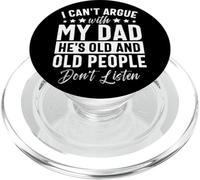 Non posso discutere con mio padre che è vecchio e persone PopSockets PopGrip per MagSafe