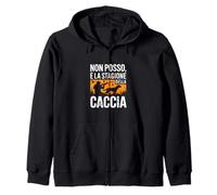 Non Posso è la Stagione della Caccia Felpa con Cappuccio
