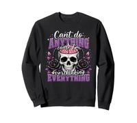Non Posso Fare Niente pensando Troppo a Skull Brain Felpa