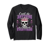 Non Posso Fare Niente pensando Troppo a Skull Brain Maglia a Manica