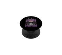 Non posso fare niente pensando troppo a Skull Brain PopSockets PopGrip Adesivo