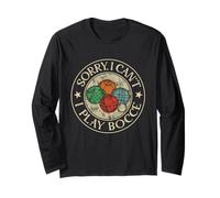 Non Posso Giocare a Bocce Lover per Uomini Donne Bambini Divertenti Maglia a Manica