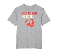 Non Posso Ho Boxe Maglietta, Uomo Taglie Grandi, Grigio Melange, 6X Tall