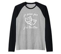 Non Posso Ho teatro Comico Attore Scena Spettacolo Arte Maglia con Maniche Raglan