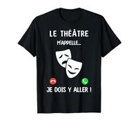 Non Posso Ho Teatro Maglietta, Uomo, Nero, XL