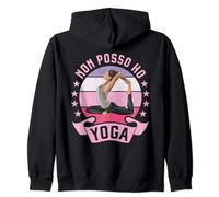 Non posso ho Yoga Pilates Donna Simpatica Fitness Felpa con Cappuccio