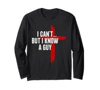 Non posso ma conosco un ragazzo Gesù Cristo Christian Cross Maglia a Manica