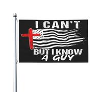 Non posso, ma conosco un ragazzo Jesusfunny Christiancross Bandiera da giardino per tutte le stagioni Banner da giardino per decorazioni da giardino per esterni Bandiere stampate su entrambi i lati