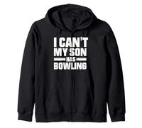 Non Posso Mio Figlio ha Il Bowling Felpa con Cappuccio