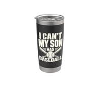 Non posso mio figlio ha una famiglia di baseball giovanile di baseball Bicchiere termico in acciaio inox doppia parete