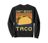 Non Posso resistere al Taco retrò Divertente Felpa
