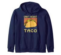 Non Posso resistere al Taco retrò Divertente Felpa con Cappuccio
