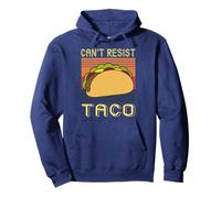 Non Posso resistere al Taco retrò Divertente Felpa con Cappuccio