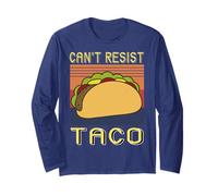 Non Posso resistere al Taco retrò Divertente Maglia a Manica