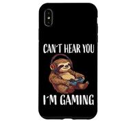 Non posso sentirti, sto giocando, Sloth Gamer Custodia per iPhone XS Max