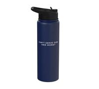 Non posso servire Dio e denaro cristiano minimalista Stainless Steel Insulated Water Bottle