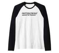 Non Posso sopportare la Pioggia Contro la mia Finestra | Canzone Senza Tempo Maglia con Maniche Raglan