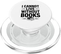 Non posso vivere senza libri Amante dei libri letterari PopSockets PopGrip per MagSafe