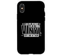 Non posso vivere senza Vinyl Record Custodia per iPhone X/XS