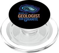 Non prendere mai un geologo per il design di giochi di parole in granito PopSockets PopGrip per MagSafe