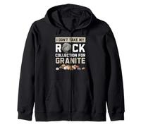 Non prendo la mia collezione Rock per la raccolta di rocce di granito Felpa con Cappuccio