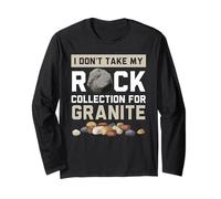 Non prendo la mia collezione Rock per la raccolta di rocce di granito Maglia a Manica