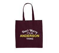 Non Preoccuparti È Una Cosa ANDERSON - Borsa In Tela - Nome Personalizzato