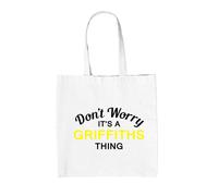 Non Preoccuparti È Una Cosa GRIFFITHS - Borsa In Tela - Nome Personalizzato