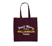 Non Preoccuparti È Una Cosa WILLIAMSON - Borsa In Tela - Nome Personalizzato