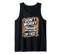 Non preoccuparti, l'ho legato con zip, divertente Car Guy Overlanders Racers Canotta