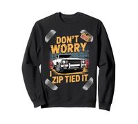Non preoccuparti, l'ho legato con zip, divertente Car Guy Overlanders Racers Felpa