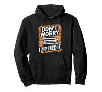 Non preoccuparti, l'ho legato con zip, divertente Car Guy Overlanders Racers Felpa con Cappuccio