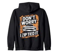 Non preoccuparti, l'ho legato con zip, divertente Car Guy Overlanders Racers Felpa con Cappuccio