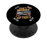 Non preoccuparti, l'ho legato con zip, divertente Car Guy Overlanders Racers PopSockets PopGrip Adesivo