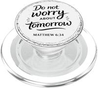 Non preoccuparti per la fede cristiana ispiratrice del domani PopSockets PopGrip per MagSafe