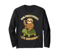 Non Preoccuparti STO Arrivando Bradipo Divertente Maglia a Manica