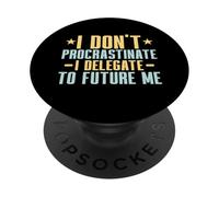 Non procrastinare delego al futuro me Professore PopSockets PopGrip Adesivo