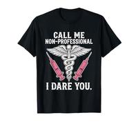Non Professionale I Dare You Nurse Statement Graphic Maglietta