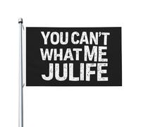 Non puoi cosa mi dice la bandiera Julife per la stanza dei ragazzi, bandiere uniche per la decorazione delle pareti della casa 3x5 piedi, arazzo Julife "Non puoi cosa mi dice la bandiera Julife"