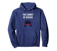 Non puoi essere serio John McEnroe Funny Tennis SW1 Felpa con Cappuccio