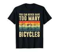 Non puoi mai avere troppe biciclette Mountain Bike MTB Retro Maglietta