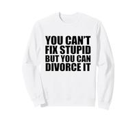 Non PUOI Risolvere Stupido MA PUOI DIVORZIARLO Divorziato AF Meme Felpa