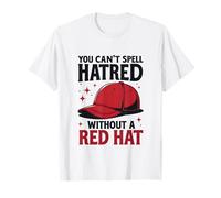 Non puoi scrivere odio senza cappello rosso Maglietta