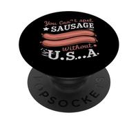 Non puoi scrivere salsiccia senza design USA per gli americani PopSockets PopGrip Adesivo