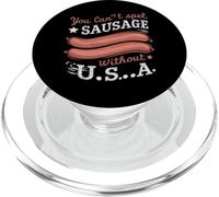Non puoi scrivere salsiccia senza design USA per gli americani PopSockets PopGrip per MagSafe
