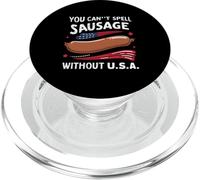 Non puoi scrivere salsiccia senza design USA per gli americani PopSockets PopGrip per MagSafe