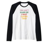 Non Puoi Spaventarmi Ho Sconfitto Il Cancro Due Volte Maglia con Maniche Raglan