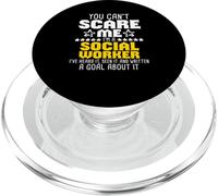 Non puoi spaventarmi, sono un assistente sociale, l'ho sentito PopSockets PopGrip per MagSafe