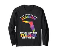 Non puoi togliere la Florida dalla ragazza per le vacanze Tie Dye Maglia a Manica